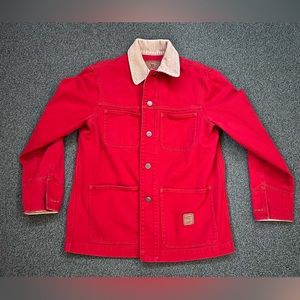 Vintage RALPH LAUREN Jeans Co. RED DENIM Barn Chore COAT JACKET